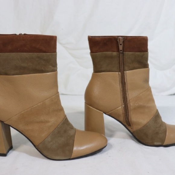 Poetic Licence Patchwork Places Leather Ankle Boot - Picture 4 of 7